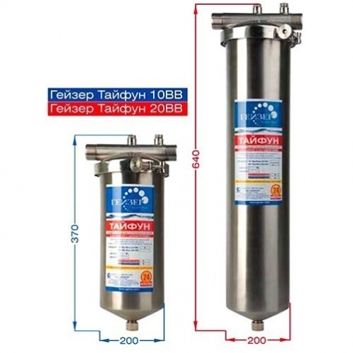 Гейзер Тайфун 10ВВ с картриджем Арагон 3