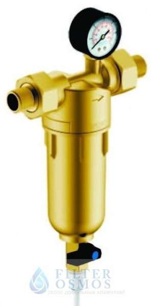 Гейзер Бастион 122 с манометром для холодной и горячей воды 1/2"