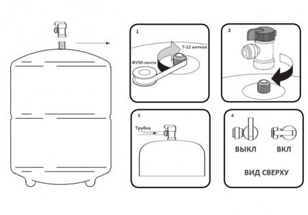 Atoll Накопительный бак RO-122 12/8л