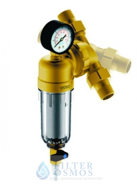 Гейзер Бастион 7508095233 с манометром, поворотный механизм 3/4"