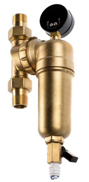 Гейзер Бастион 7508095201 с манометром, поворотный механизм 3/4"