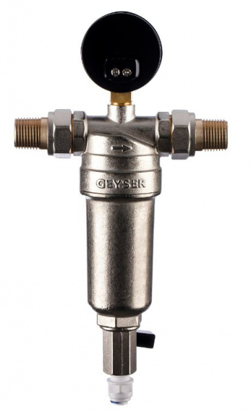 Гейзер Бастион 7508165201 1/2"  с манометром для горячей воды