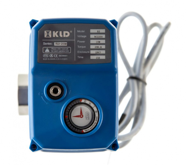 Кран с сервоприводом KLD200 3-х 1” 220V