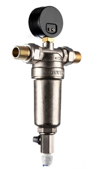 Гейзер Бастион 7508165201 1/2"  с манометром для горячей воды